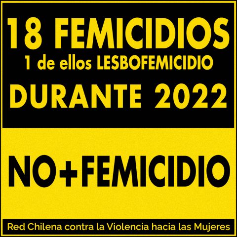 18 femicidios 1 de ellos lesbofemicidio durante 2022