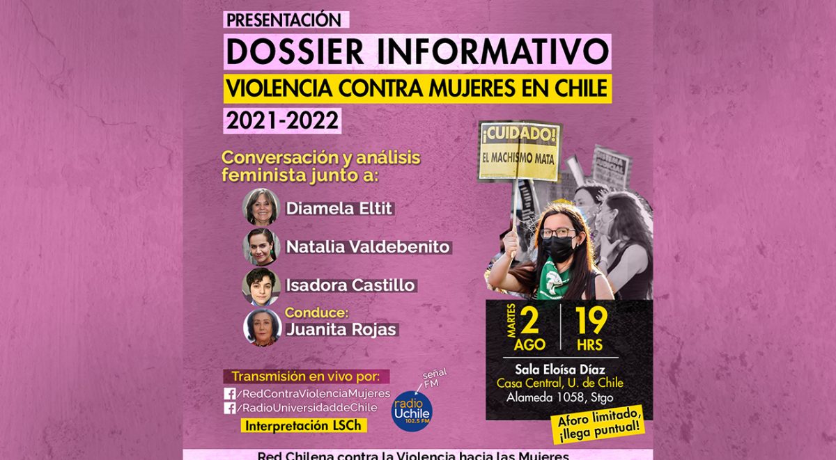 lanzamiento dossier informativo violencia contra mujeres en chile 2021-2022