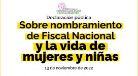 declaración de la Red Chilena contra la violencia hacia las Mujeres sobre nombramiento de fiscal nacional y la vida de mujeres y niñas