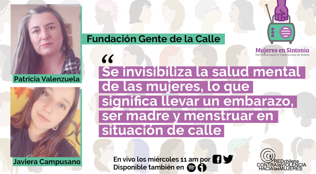 Fundacion Gente de la Calle en Mujeres en Sintonia Red Chilena contra la Violencia hacia las Mujeres