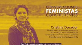 Cristina Dorador, convencional feminista distrito 3. en conversaciones feministas constituyentes de la Red Chilena